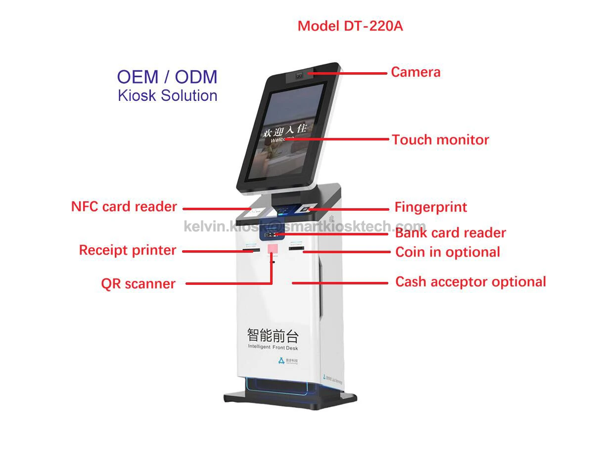 DT-220A kiosk layout DT-220A kiosk layout